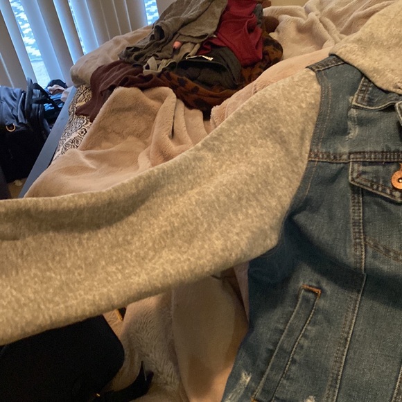 Denim / sweatshirt jacket XL - Picture 3 of 9